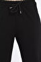 Women's Jogger Sweatpants - Black, Elastic Legs - 4
