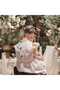 Girl's Ruffle Sleeve Belted Muslin Dress Eid - 5