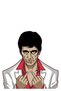 Scar Face Sticker Motor, Helmet, Laptop, Car Sticker 13X13 cm