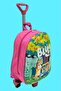 Girls Kindergarten Nursery Squeegee Wheeled Embossed Eva Colorful Printed Backpack and Schoolbag - 3