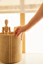 Set of 2 Jute In-Cabinet Laundry Kids Room Toy Organizer Folding Storage Basket Organizer - 4