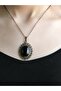 Natural Stone Onyx Natural Stone Authentic Women's Necklace with 45 cm Chain Euk13O - 2