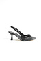 Olivia Women's Stiletto Rhinestone Pointed Toe Bow Detail Open Back Evening Dress Classic Heels - 3