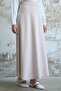 Double Knitted Fabric Skirt - Stone - 3