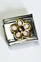 Italian Steel Bracelet Charm Pink Enamel Daisy (1 Pc) 9mm Scb26C - 3