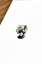Italian Steel Bracelet Charm Navy Blue Enamel Evil Eye Bead (1 Pc) 9mm Scb26C - 5