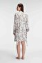 5808 I?p Strap V-neck Women's Bamboo Flower Patterned Summer Mini Lace Detailed Nightgown - 4