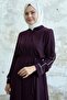 Salvia Casual Sleeve Trim Patterned Plum Ferace - 3