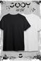 Cute Cat Printed Oversize Wide Fit T-Shirt Black and White Set of 2 - 5