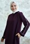 Salvia Casual Sleeve Trim Patterned Plum Ferace - 4