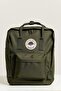 Unisex Green Color School Bag Compatible 14 Inch Laptop Bag, Black Backpack