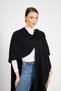 Women's Poncho Shoulder Shawl Dowry Hijab Black Poncho Cardigan - 6