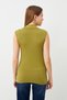 Women's Cream Black Oil Green 3-Piece Sleeveless Body - 7