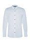 Mavi Basic Hakim Yaka Apoletli Slim Fit Uzun Kollu Keten Görünümlü Gömlek TMNSS20GO0188 - 11