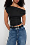 Siyah  Örme Bluz TEDSS24BZ00029