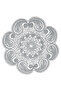 Placemat Embroidery Luxury Tableware Damla Table And Presentation Set Dowry Bowl Gray