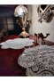 Placemat Embroidery Luxury Serving Plate Damla Table And Presentation Set Dowry Holder Glittered - 3