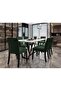 6-Piece Chair Cover Khaki Green Color Lycra Washable
