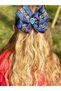 Custom Design Luxury Jewelled Authentic Flower Motif Jeans Jean Fabric Automatic Clip Buckle Women's Children's Buckle