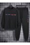 Men's Printed Tracksuit Set - Crew Neck Sweat Jogger Sweatpants - 3