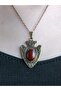 Embellished Women's Necklace with Natural Agate Stone and 45 cm Chain euy12a - 2