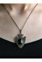 Embellished Women's Necklace with Natural Onyx Stone and 45 cm Chain euy12o - 2