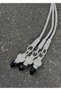 Kazaziye Love Knot and Zircon Stone Detailed Three Hanging Silver Rosary with Tassel - 3