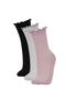 Women's 3-Piece Cotton Long Socks Set - Y6738azns