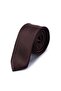 Brown Plain Classic Micro Tie