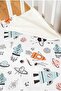 Soft Baby Blanket Little Astronaut Space Themed Lamb Feather Blanket 80x100 cm LTD9102 - 4