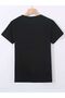 Woman's Black Be Real Printed Oversize T-Shirt - 2