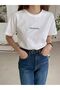 Women's White MomentsPrinted Oversize T-Shirt - 3