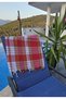Classic Turkish Bath Towel, 80x170 cm, Red. - 2