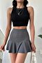 WOMEN'S RUBED MINI SHORTS SKIRT - 2