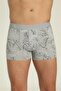 Mixed Color Patterned Men's Cotton Stretch Fabric Boxer , 3-Pack - 4