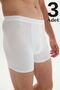 White Modal Men's Boxers - Pack of 3