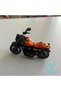 Pull Drop Metal Small Size Orange Color Motorcycle 7 cm