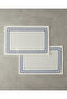 Coachella Leap Polyester 2-Piece Placemat, Cream-Orange