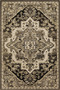 Brown Traditional Lozenge Floral Woven Base Washable Carpet Miravip8921
