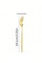 6 gold fondue forks stainless steel mini-size 14 cm - 2