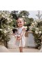 Girl's Ruffle Sleeve Belted Muslin Dress Eid - 3