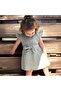 Girl's Ruffle Sleeve Belted Muslin Dress Eid
