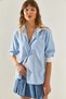 Women's Back Garni Detail Boyfriend Shirt 4449 60251330 - 5
