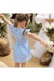 Girl's Ruffle Sleeve Belted Muslin Dress Eid - 4