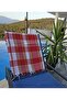 Set of 2 Classic Turkish Bath Towels, 80x170 cm, Red and Blue (2 pieces) - 3