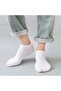 Men's 12- Cotton Plain Short White Ankle Socks - 2