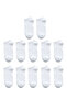 Men's 12- Cotton Plain Short White Ankle Socks