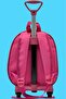 Girls Kindergarten Nursery Squeegee Wheeled Embossed Eva Colorful Printed Backpack and Schoolbag - 4