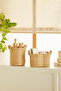 Set of 2 Jute In-Cabinet Laundry Kids Room Toy Organizer Folding Storage Basket Organizer
