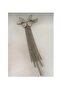 Dangling butterfly metal buckle with stone embellished, very stylish. - 2